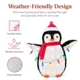 thumbnail image 5 of Best Choice Products 2-Piece Lighted 3ft Pop-Up Penguin Family Outdoor Christmas Decoration w/150 LED Lights, Red/White, 5 of 7