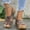 Brown, variant on Women's Non-Slip Arch Support Wedge Sandals, Adjustable Strap Open Toe Heels, Durable Casual Shoes for Outdoor, Work, Home Brown 37