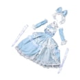 thumbnail image 1 of 1/3 muñeca princesa vestida de ropa de muñeca moda para un regalo de cumpleaños para niños, accesorios de fotos educativos vestidos de vestuario, claro, 1 of 8