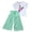 Sky Blue, variant on HCYSFG Girls Butterfly Graphic Outfit Sets 2 Piece V Neck Short Flutter Sleeve Clothing Sets Cold Shoulder Tee And Pleated Wide Leg Pants Matching Sets