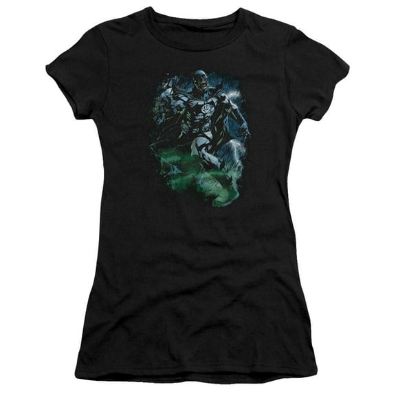 Green Lantern Black Lantern Batman S/S Junior Women's T-Shirt Sheer Black