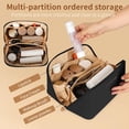 thumbnail image 3 of Bolsa de maquillaje de viaje zaleeta de piel sintética impermeable de gran capacidad, 3 of 8
