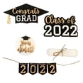 thumbnail image 1 of Pompotops 2022 New Graduation Season Square Graduation Wooden Pendant Ornament Clearance, 1 of 8