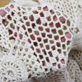 thumbnail image 4 of KEPSWET Chemin de Table en Dentelle Crochetée Fait Main Coton Beige Rectangle Table Basse Décoration (14x36 Pouces), 4 of 5