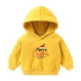 thumbnail image 2 of Herrnalise Toddler Boys Christmas Sweatshirts Hoodies Christmas Prints Pullover Tops Kids Hooded Sweaters Xmas Outerwear, 2 of 5