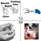 thumbnail image 4 of Protectores de uñas para perro Pretty Claws Treasure Gold Glitter talla X-Small, 4 of 4