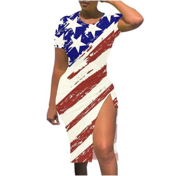 Vestido con cordón estampado de cuello redondo y manga corta de verano para mujer Pompotops ghjkhdj12276