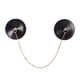 thumbnail image 1 of Nipple Pasties Covers PU Leather Reusable Adhesive Breast Stickers with Metal Chain Bras Petal for Women Body Jewelry Red, 1 of 4