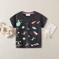 thumbnail image 6 of shoper Glow In The Night Shirt for Boys Dinosaur Tees Short Sleeve Comfy Vacation Tops T-Shirts Toddler To Big Kid Summer Wear Black 90, 6 of 7