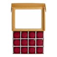 thumbnail image 4 of Set de adornos navideños de terciopelo flocado de 12 a 2,4 pulgadas de bolas de plástico marrón con cuerdas colgantes para decorar el árbol y decorar las casas navideñas, 4 of 9