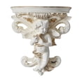 thumbnail image 1 of Estante flotante decorativo con escultura de ángel para pared, decoración del hogar, estatua de resina, organizador de figuras para florero, guardería Crema, 1 of 8
