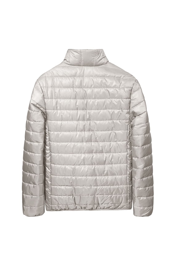Mens Lightweight Packable Puffer Jacket Water-Resistant Quilted Puffy Coat Warm Winter Insulated Jackets Outdoor Running Jogging Athletic Outwear Gray XL