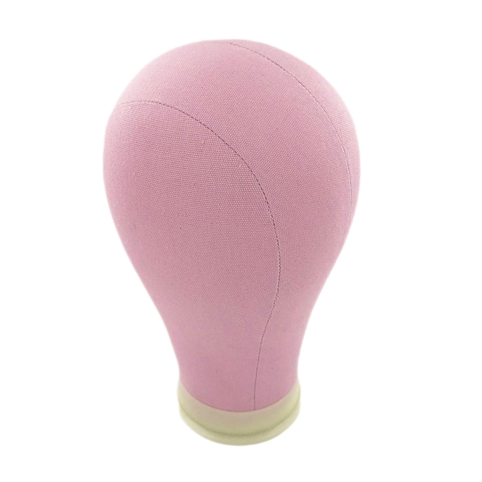 Stgfyxgs Wig Display Head Mannequin Head Model Standing Hairpiece Manikin Caps Storage Rack for Beauty Salon or Shop Jewellery Scarves pink