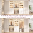thumbnail image 3 of Homieasy 21.3 Inch Freestanding Closet System with 4 Wood Drawers and 3 Shelves for Walk-in Closet, Bedroom, White, 3 of 10