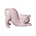thumbnail image 4 of Cartoon Cat Flower Pot Cute Planting Pot Ceramics Porcelain Flower Vase for Garden Home Decoration Courtyard Bedroom Pink, 4 of 10