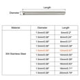 thumbnail image 2 of 1.5x12mm Dowel Pins, 20 Pack Round Head Flat Chamfered End Dowel Pin, 2 of 6