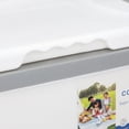 thumbnail image 2 of BIMZUC 10L Hard Sided Cooler Box High Performance Insulated Ice Chest with Heavy Duty Handle for Outdoor Camping Picnic Fishing Beach Drinks and Beer, White (11.4x8.9x10.4 Inches / 29x22.5x26.5 cm), 2 of 9