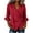 Hot Pink, variant on Women's Linen Tops Dressy Cotton 3/4 Ruffle Sleeve V-Neck Wrap Front Blouse Casual Loose Fit Boho Shirts White