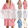 thumbnail image 4 of Bovxnpu Womens Robes Bathrobes Fleece Ribbed Open Front Bathrobe Soft Casual Sleepwear, 4 of 8