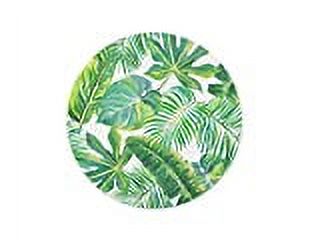 Abin Abin Shuangyi -Green Palm Leaves On The White Background Round Mouse Pad Customized Non Slip Rubber Round Mouse Pad Non Slip Rubber Mouse Pad Gaming Mouse Pad Mouse_Pad - image 3 of 3