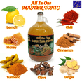 thumbnail image 5 of 13oz Organic Fire Cider Master Tonic Juice | TASTE & SEE | with Cinnamon, Cloves, Natural Apple cider vinegar, Lemon, Ginger, Turmeric, Cayenne pepper, Honey, Water, 5 of 6