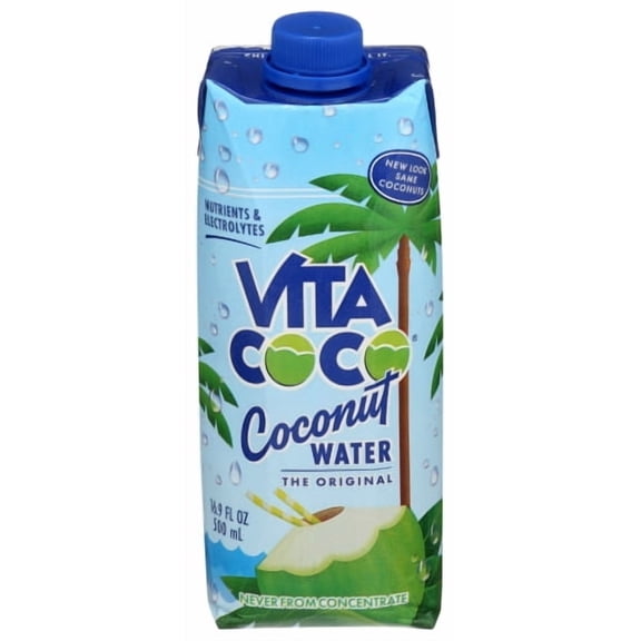(Pack of 12) Vita Coco Coconut Water Pure Resealable 17 fl oz