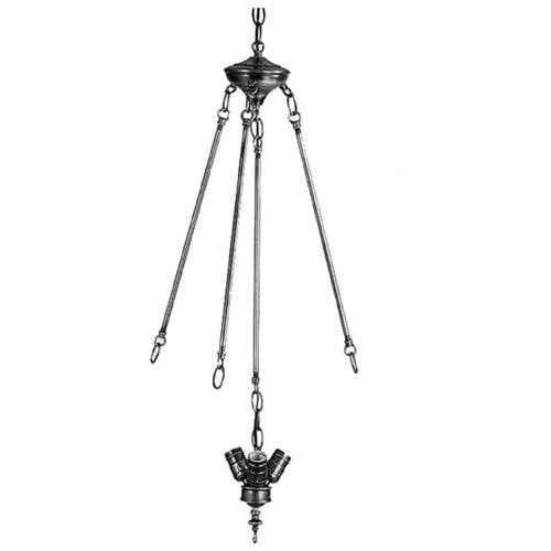 Z-Lite Flatwater Collection Bronze Finish Three Lights Billiard