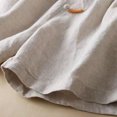 thumbnail image 4 of Women Casual Cotton Linen Shorts Drawstring Comfy Elastic Waist Shorts Summer Loose Pull On Short Pants with Pockets, 4 of 4