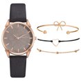 thumbnail image 1 of Reloj de pulsera para mujer de cuero con esfera verde cuadrada a la moda para mujer, conjunto de pulsera de cuarzo Wmkox8yii gfajkfgbkjabf1044, 1 of 1