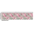 thumbnail image 3 of Ambesonne Nature Fabric by the Yard Upholstery, Garden Look Art Flower Print, 3 Yards, Jade Green and Rose, 3 of 5