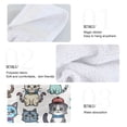 thumbnail image 4 of 2 Pcs Kitchen Hand Towels with Hanging Loops Absorbent Soft Fast Drying Decor Bath Towels Cartoon Cats with Hat, 4 of 7