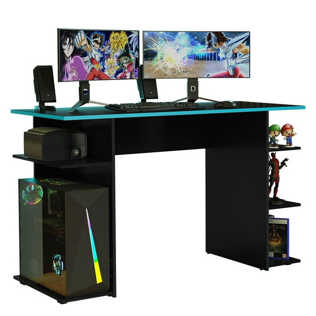 Escritorio para Computadora Gamer Madesa 9424 Negro/Azul