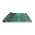 thumbnail image 2 of Ahgly Company Indoor Rectangle Oriental Turquoise Blue Industrial Area Rugs, 5' x 8', 2 of 4