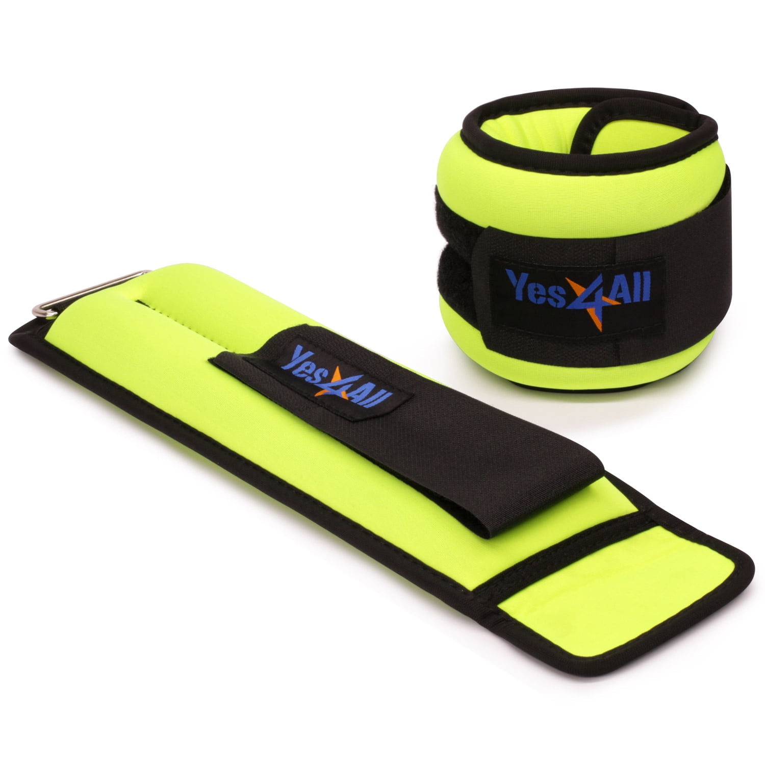 Yes4All 3 lbs Ankle Weights/Wrist Weights for Women and Men Fully Adjustable Leg Weights for