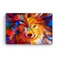 thumbnail image 3 of Startonight Canvas Wall Art Abstract - Colored Dog | Wolf Painting - Artwork Print for Bedroom 24" x 36"&nbsp;, 3 of 6