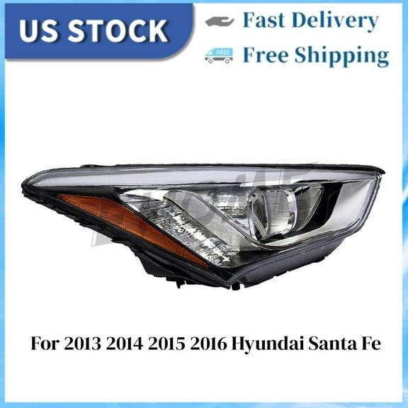 Headlight Fits For Hyundai Santa Fe 2013-2016 Right Passenger Side