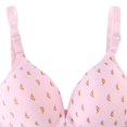 thumbnail image 4 of Womens Bras,Triangular Leaf Print Front Button Maternity Nursing Bra(80B-95B), 4 of 5