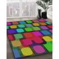 thumbnail image 2 of Ahgly Company Indoor Square Patterned Forest Green Abstract Area Rugs, 3' Square, 2 of 6