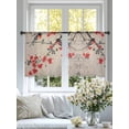 thumbnail image 4 of Birds Flowers Sheer Curtains 54 Inch Length 2 Panels Set for Living Room/Bedroom, Chinese Japanese Branches Plum Blossoms Semi Curtain Sheers Drapes Rod Pocket Curtains Window Treatment 52''x54''x2, 4 of 7