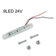 thumbnail image 3 of MYG 1pc 24V 9 LED Auto Side Marker Indicator Lights Car External Lights Tail Light, 3 of 9