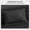 thumbnail image 5 of HOMCOM Folding Sofa Bed, Sleeper Chair with Pillow, Black, 5 of 8