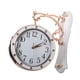 thumbnail image 4 of Reloj de pared de doble cara, regalo para cocina, silencioso, estilo rústico, colgante Blanco, 4 of 9