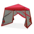 thumbnail image 2 of EAGLE PEAK 10 x 10 ft Slant Leg Pop Up Canopy Tent w/Mosquito Netting(Red), 2 of 6