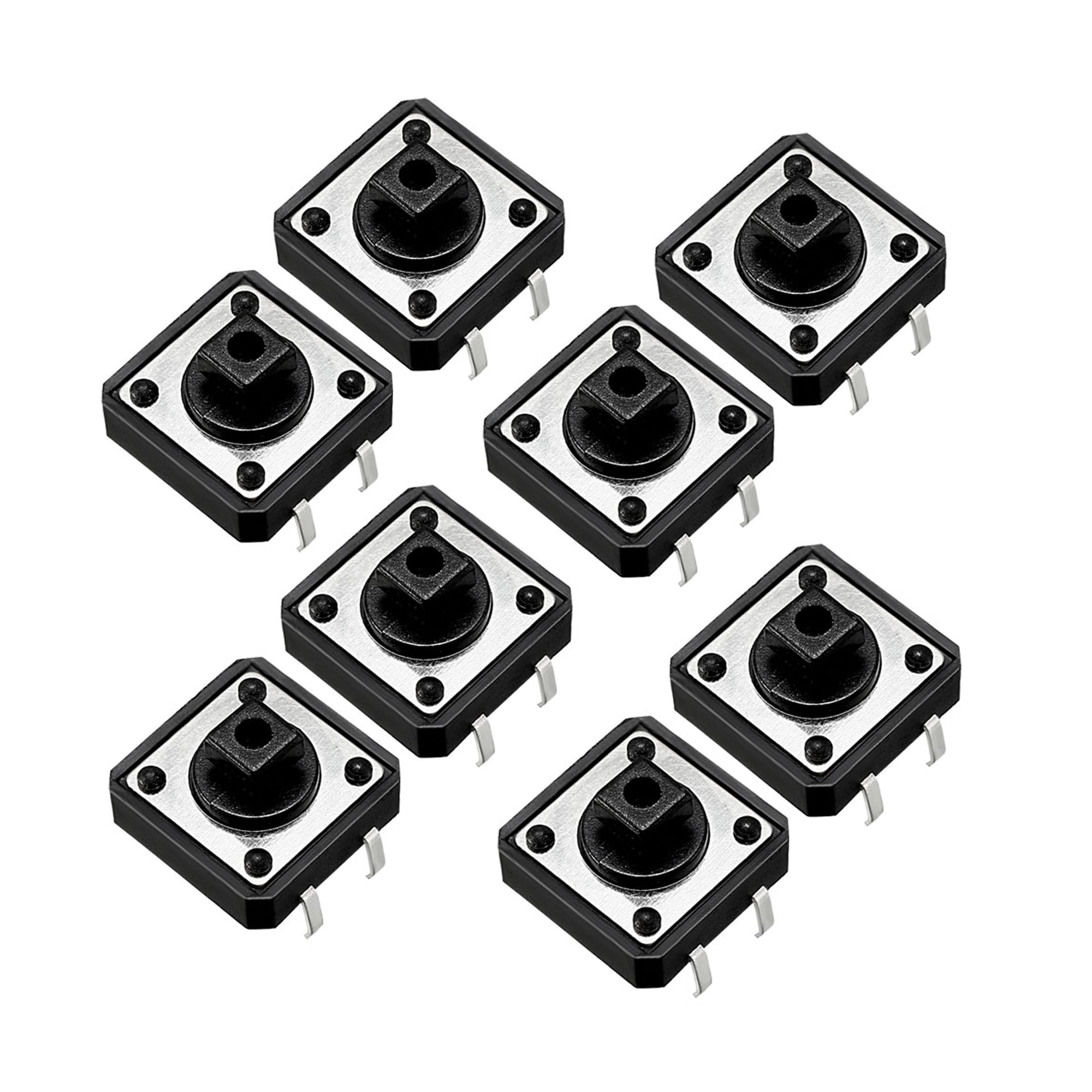 10 x 12x12x5mm Momentary Push Button Tactile Switch PCB Mounted SPST