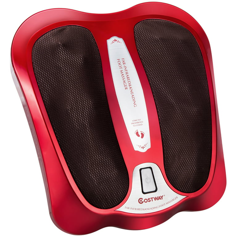 Shiatsu Heated Electric Kneading Foot and Back Massager - Costway