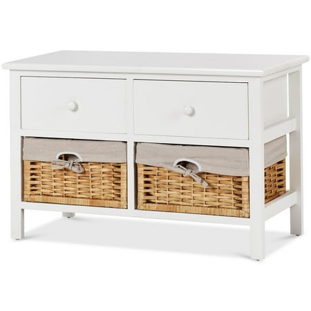 Ghp 27 5 X12 X17 5 White Solid Wood Storage Cabinet With 2