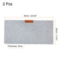 thumbnail image 2 of Uxcell 24x12" Desk Mat Protector, 2 Pack Dual Side Soft Smooth Mouse Pad Writing Mat, Gray, 2 of 6