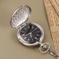 thumbnail image 2 of Miangastore 1PC Retro Two-faced Smooth Pocket Watch Alloy Classic Delicate Quartz Pocket Watch (Silver), 2 of 8
