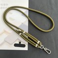 thumbnail image 1 of 2024 New Lanyard Silver Double Buckle Adjustable Wrist Hand Crossbody Strap Cord Hang Mobile Cell Phone Shoulder Chain Key Rope FJH, 1 of 7