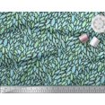 thumbnail image 2 of Soimoi Black Cotton Duck Fabric Leaves Leaves Printed Fabric 1 Yard 42 Inch Wide, 2 of 3